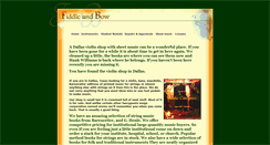 Desktop Screenshot of fiddleandbow.com