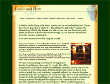 Tablet Screenshot of fiddleandbow.com